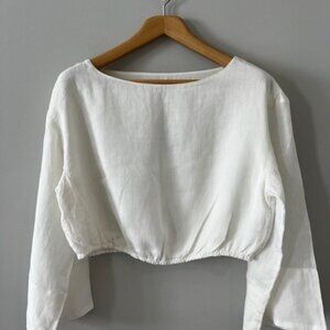 J. Crew cropped blouse
